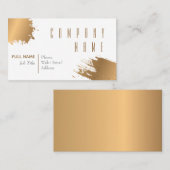 Elegant Gold Luxury Company Visitekaartje (Voorkant / Achterkant)