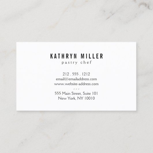 Elegant Gold Macaron Trio Logo op zwart Visitekaartje (Achterkant)