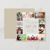 Elegant Gold Mam We houden van gouden foto's Colla (Voorkant / Achterkant)