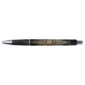 Elegant Gold Mandala Black Design Pen (Voorkant)