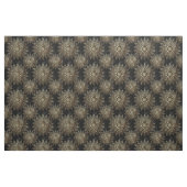 Elegant Gold Mandala Black Design Stof (Fat Quarter)