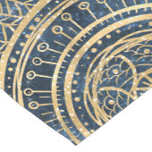 Elegant Gold Mandala Blue Whimsy Design Medium Tafelloper (Hoek)