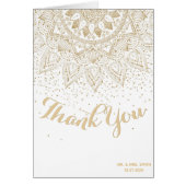 Elegant Gold Mandala Confetti Design (Voorkant)