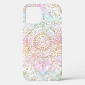 Elegant Gold Mandala en holografisch glitter desig Case-Mate iPhone Case (Achterkant)