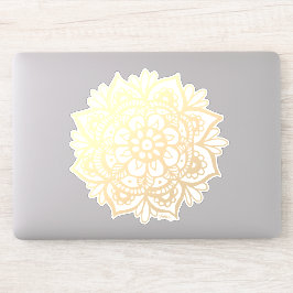 Elegant Gold Mandala Flower Sticker