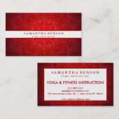 Elegant Gold Mandala Lotus Flower Logo Yoga Visitekaartje (Voorkant / Achterkant)