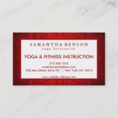 Elegant Gold Mandala Lotus Flower Logo Yoga Visitekaartje (Achterkant)