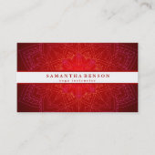 Elegant Gold Mandala Lotus Flower Logo Yoga Visitekaartje (Voorkant)