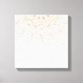 Elegant Gold Mandala Stippen Design Canvas Afdruk (Voorkant)