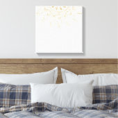 Elegant Gold Mandala Stippen Design Canvas Afdruk (Insitu (Slaapkamer))