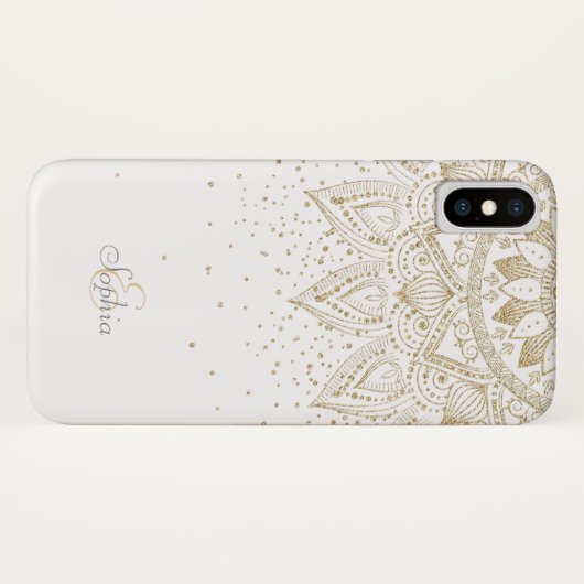 Elegant Gold Mandala Stippen Design Case-Mate iPhone Case (Achterkant (horizontaal))