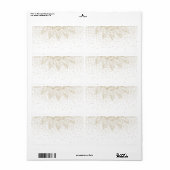 Elegant Gold Mandala Stippen Design Etiket (Full Sheet)