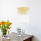 Elegant Gold Mandala Stippen Design Folie Afdrukken (Laag (Keuken))