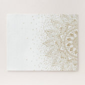 Elegant Gold Mandala Stippen Design Legpuzzel (Horizontaal)