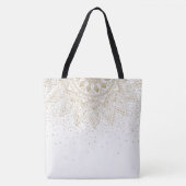 Elegant Gold Mandala Stippen Design Tote Bag (Voorkant)