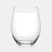 Elegant Gold Mandala Stippen Design Wijnglas Zonder Voet (Links)