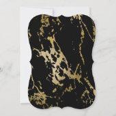 Elegant Gold Marble Black Diamond Birthday Party Kaart (Achterkant)