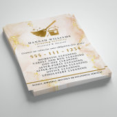 Elegant Gold Marble Cleaning Services Flyer