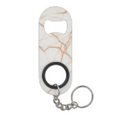 Elegant Gold Marble Mini Flessenopener (Achterkant)