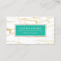 Elegant Gold Marble & Zee Green