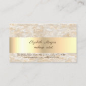 Elegant, Gold, marmer, Confetti Loyalty Kaart (Achterkant)