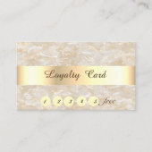 Elegant, Gold, marmer, Confetti Loyalty Kaart (Voorkant)