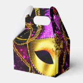 Elegant Gold Mask Gable Bedankdoosjes (Achterkant)