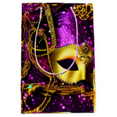 Elegant Gold Mask Medium Cadeauzakje (Voorkant)