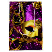 Elegant Gold Mask Medium Cadeauzakje (Achterkant)