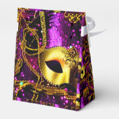 Elegant Gold Mask Tent Bedankdoosjes (Achterkant)