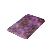 Elegant Gold Mermaid Pattern Paars Metallic Shiny Badmat (Gekanteld)