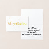 Elegant Gold Merry Folie Kaart (Display)