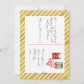 Elegant Gold Merry-kerstfeestkaart Feestdagenkaart (Achterkant)