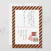 Elegant Gold Merry-kerstfeestkaart Kaart (Achterkant)