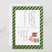 Elegant Gold Merry-kerstfeestkaart Kaart (Achterkant)