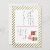 Elegant Gold Merry-kerstfeestkaart Kaart (Achterkant)