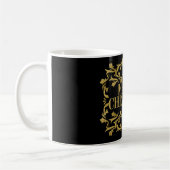 Elegant Gold Merry kerstkoffie Mok (Links)