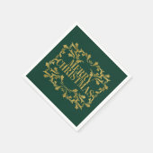 Elegant  Gold Merry-kerstpapier Napkins Servet (Hoek)