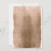 Elegant Gold Metallic Adult Birthday Uitnodiging (Achterkant)