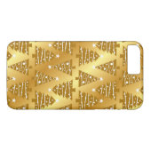 Elegant Gold Metallic kerstboom iPhone draagtas Case-Mate iPhone Case (Achterkant (Horizontaal))