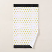 Elegant Gold Metallic look Polka Dots Bad Handdoek (Handdoek)