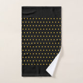 Elegant Gold Metallic look Polka Dots Bad Handdoek (Handdoek)