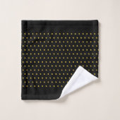 Elegant Gold Metallic look Polka Dots Bad Handdoek (Wasdoekje)