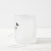 Elegant Gold Minimal Afstuderen School pet naam Matglas Koffiemok (Center)