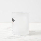 Elegant Gold Minimal Afstuderen School pet naam Matglas Koffiemok (Center)