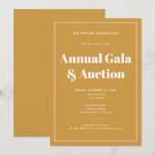 Elegant Gold minimalistisch zakelijk evenement Kaart (Voorkant / Achterkant)