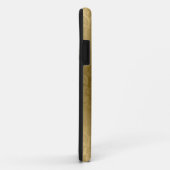 Elegant Gold Monochromatische Floral DamasPatroon Case-Mate iPhone Case (Achterkant/rechts)