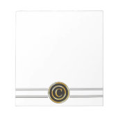 Elegant Gold Monogram C Notitieblok (Voorkant)
