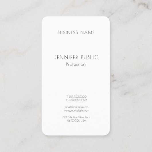 Elegant Gold Monogram Design Chic Sjabloon Luxe Visitekaartje (Achterkant)