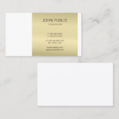 Elegant Gold Monogram Modern Design Professional Visitekaartje (Voorkant / Achterkant)